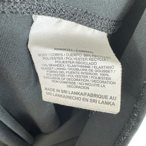 Nike Dri-Fit Black Straight Leg Mid Rise Athletic Pull On Leggings Size L Long - Picture 6 of 7